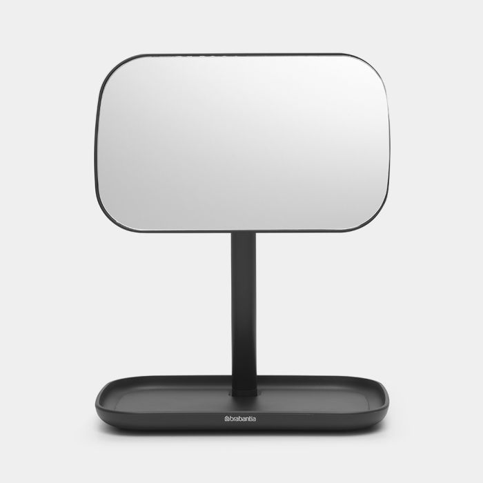 Brabantia ReNew ogledalo s posodico za odlaganje temno siva Brabantia ReNew ogledalo s posodico za odlaganje temno siva