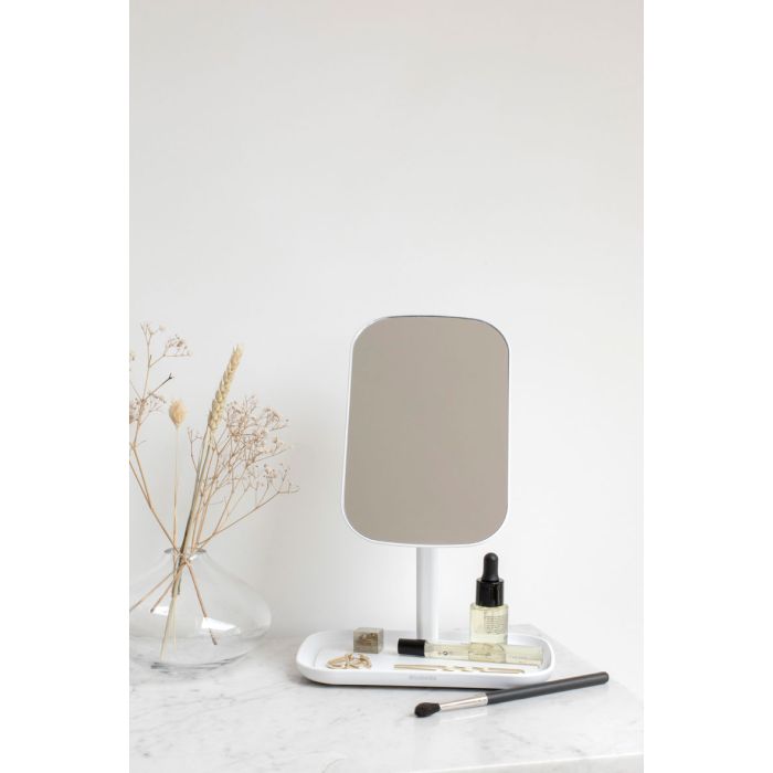 Brabantia ReNew ogledalo s posodico za odlaganje temno bela Brabantia ReNew ogledalo s posodico za odlaganje temno bela