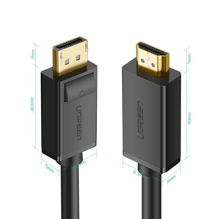 Ugreen kabel DP na HDMI 4K2K/30Hz 5m - polybag Ugreen kabel DP na HDMI 4K2K/30Hz 5m - polybag