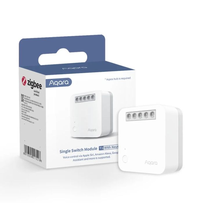AQARA ENOJNO RELEJNO STIKALO ZIGBEE SSM-U02 brez nevtralnega vodnika AQARA ENOJNO RELEJNO STIKALO ZIGBEE SSM-U02 brez nevtralnega vodnika