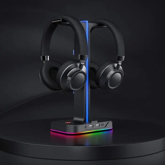 HAVIT Gamenote RGB LED stojalo za slušalke TH650 HAVIT Gamenote RGB LED stojalo za slušalke TH650
