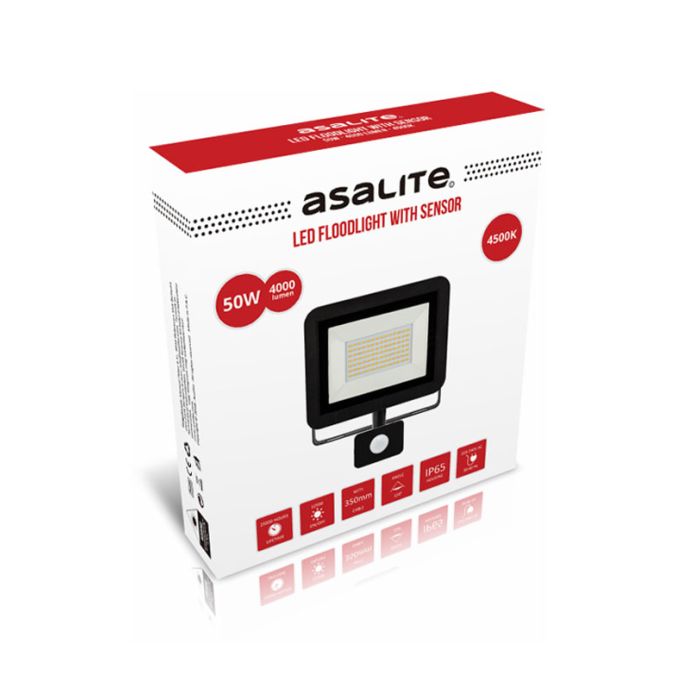 ASALITE LED reflektor 50W 4500K, 4000Lm + senzor ASALITE LED reflektor 50W 4500K, 4000Lm + senzor
