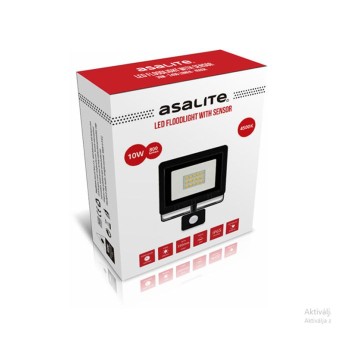 ASALITE LED reflektor 10W 4500K, 800Lm + senzor ASALITE LED reflektor 10W 4500K, 800Lm + senzor