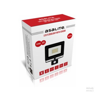 ASALITE LED reflektor 10W 6500K, 800Lm + senzor ASALITE LED reflektor 10W 6500K, 800Lm + senzor