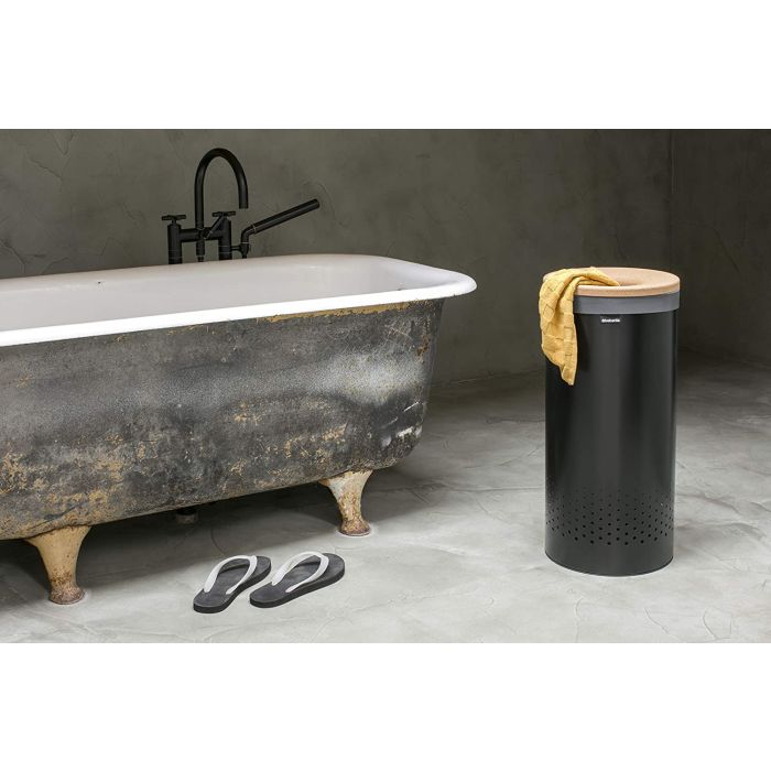 Brabantia koš za perilo 35L, mat črna Brabantia koš za perilo 35L, mat črna