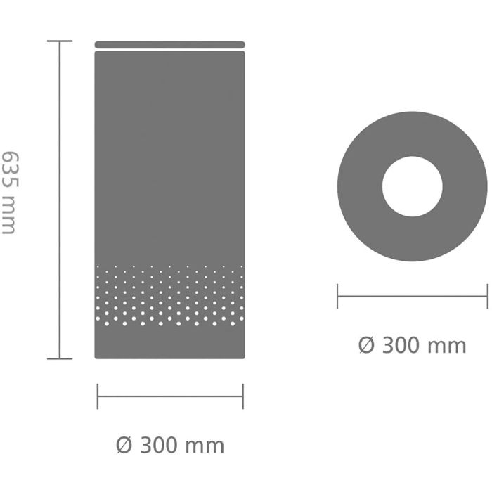 Brabantia koš za perilo 35L okrogel, bel Brabantia koš za perilo 35L okrogel, bel