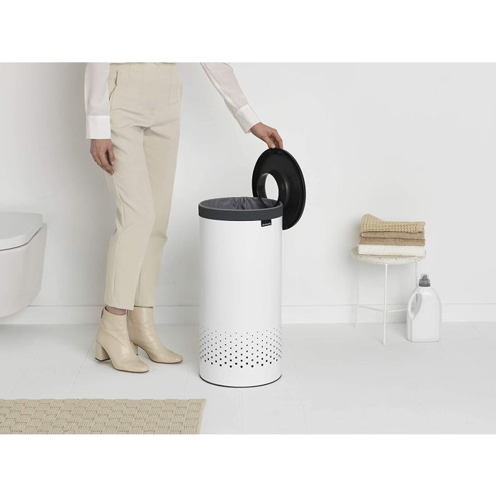 Brabantia koš za perilo 35L okrogel, bel Brabantia koš za perilo 35L okrogel, bel