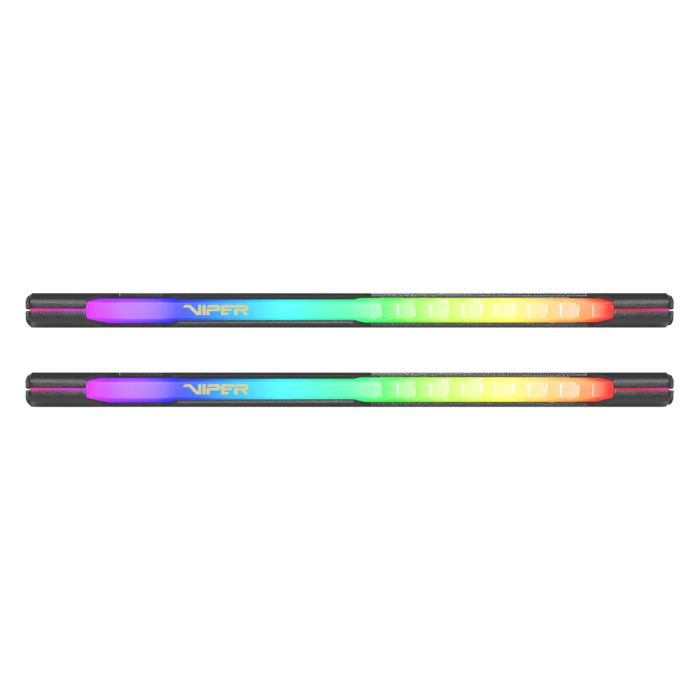 Patriot Viper Steel RGB Kit 32GB (2x16GB) DDR4-3200 DIMM PC4-25600 CL18, 1.35V Patriot Viper Steel RGB Kit 32GB (2x16GB) DDR4-3200 DIMM PC4-25600 CL18, 1.35V