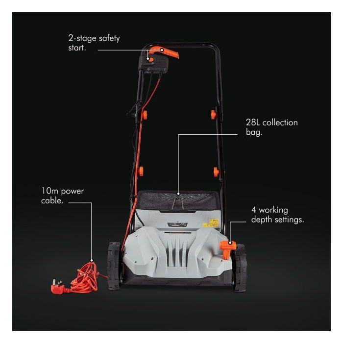 VonHaus električni prezračevalnik trate 1300W VonHaus električni prezračevalnik trate 1300W