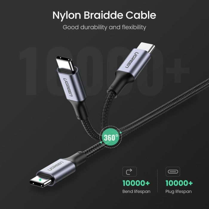 Ugreen 100W PD kabel USB-C 2m - polybag Ugreen 100W PD kabel USB-C 2m - polybag