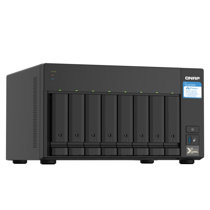 QNAP NAS strežnik za 8 diskov, 4GB ram, 2x 10Gb SFP+, 2x 2.5Gb mreža QNAP NAS strežnik za 8 diskov, 4GB ram, 2x 10Gb SFP+, 2x 2.5Gb mreža