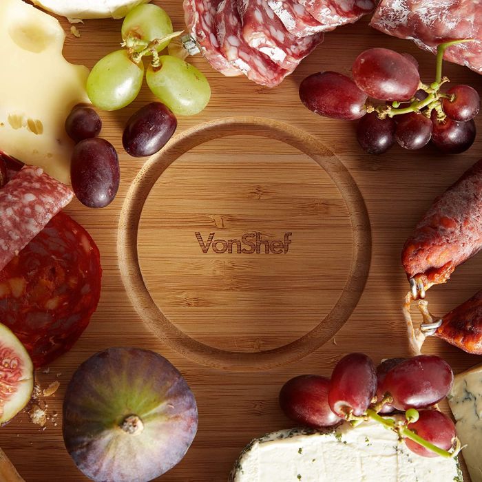 VonShef bambusova vrteča plošča Lazy Susan VonShef bambusova vrteča plošča Lazy Susan