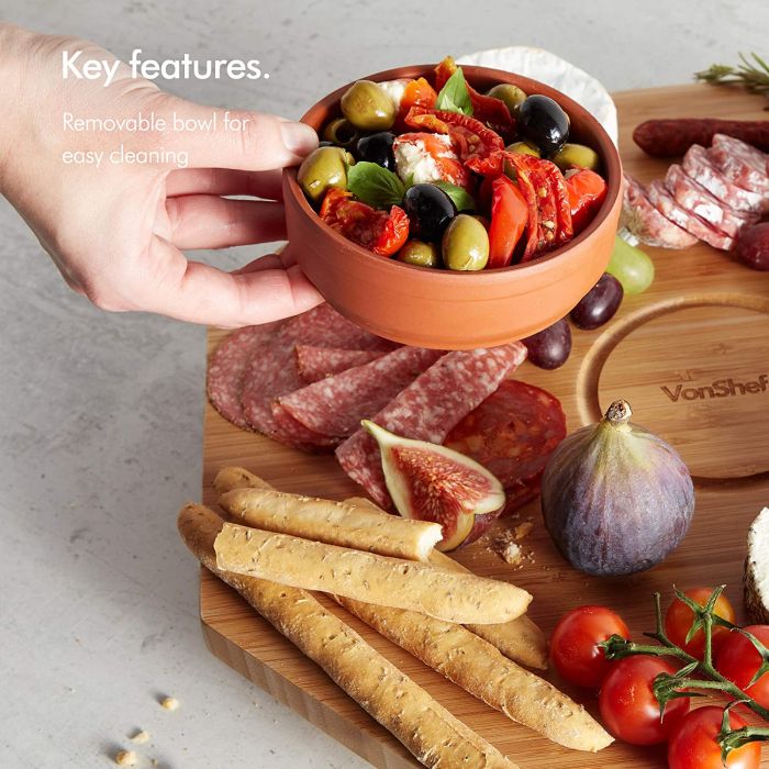 VonShef bambusova vrteča plošča Lazy Susan VonShef bambusova vrteča plošča Lazy Susan