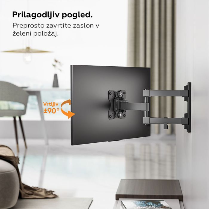 VonHaus 23-27 pregibni nosilec za TV/monitor do 35kg VonHaus 23-27 pregibni nosilec za TV/monitor do 35kg