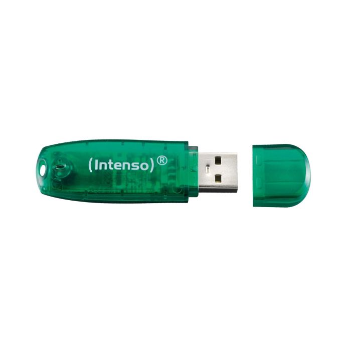 Intenso 8GB Rainbow Line USB 2.0 spominski ključek - Zelen Intenso 8GB Rainbow Line USB 2.0 spominski ključek - Zelen