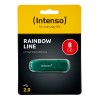 Intenso 8GB Rainbow Line USB 2.0 spominski ključek - Zelen Intenso 8GB Rainbow Line USB 2.0 spominski ključek - Zelen