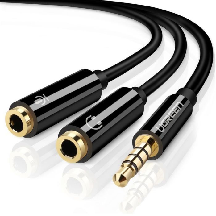Ugreen adapter 3.5mm (M) na 2x 3.5mm (Ž - slušalke + mikrofon) - polybag Ugreen adapter 3.5mm (M) na 2x 3.5mm (Ž - slušalke + mikrofon) - polybag