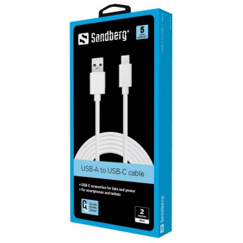 Sandberg kabel iz USB-C 3.1 > USB-A 3.0, 2metra Sandberg kabel iz USB-C 3.1 > USB-A 3.0, 2metra