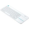 Brezžična tipkovnica Logitech K400 Plus Wireless Touch bela (Unifying, SLO gravura) Brezžična tipkovnica Logitech K400 Plus Wireless Touch bela (Unifying, SLO gravura)