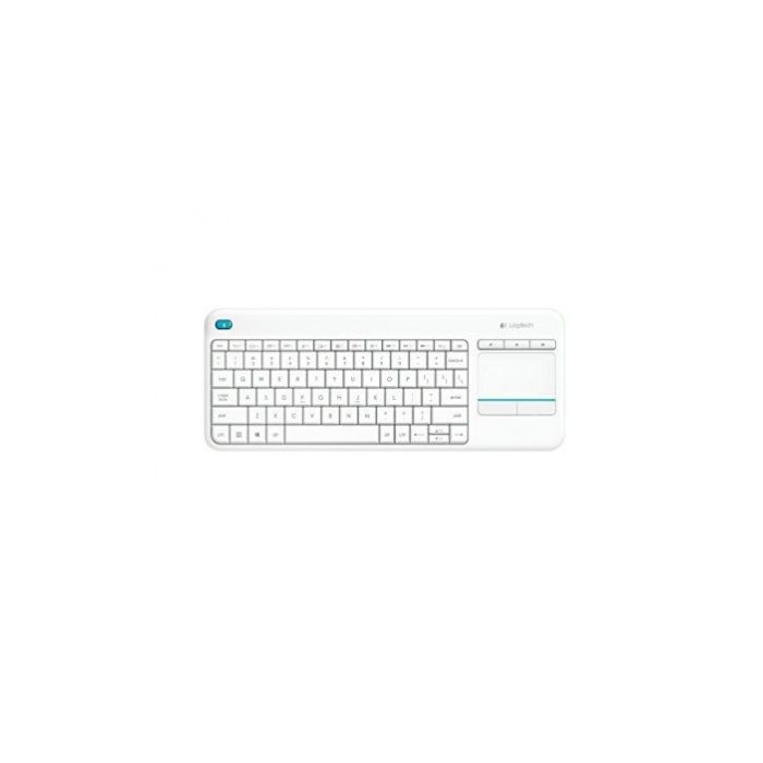 Brezžična tipkovnica Logitech K400 Plus Wireless Touch bela (Unifying, SLO gravura) Brezžična tipkovnica Logitech K400 Plus Wireless Touch bela (Unifying, SLO gravura)