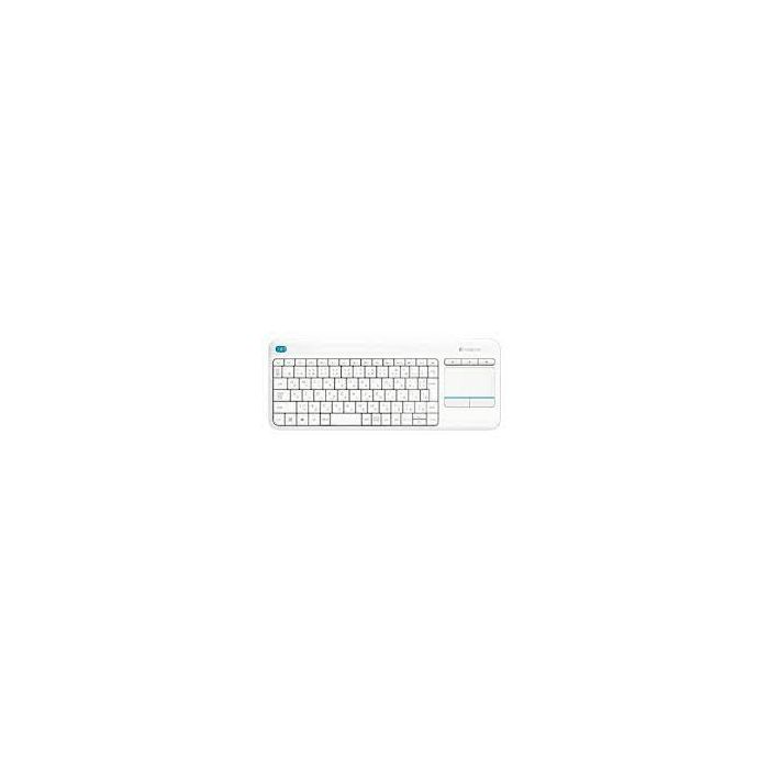 Brezžična tipkovnica Logitech K400 Plus Wireless Touch bela (Unifying, SLO gravura) Brezžična tipkovnica Logitech K400 Plus Wireless Touch bela (Unifying, SLO gravura)