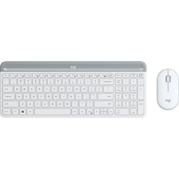 Logitech Slim Wireless Combo MK470, grafitna SLO bela Logitech Slim Wireless Combo MK470, grafitna SLO bela