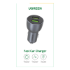 Ugreen avtopolnilec 2xUSB QC 3.0 36W 10144 - box Ugreen avtopolnilec 2xUSB QC 3.0 36W 10144 - box