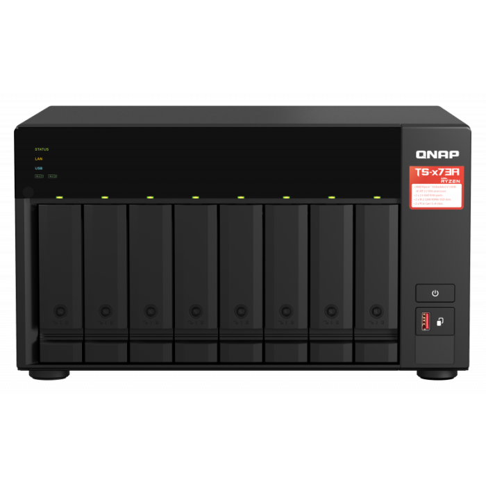 QNAP NAS strežnik za 8 diskov, 8GB ram, 2.5GbE mreža QNAP NAS strežnik za 8 diskov, 8GB ram, 2.5GbE mreža