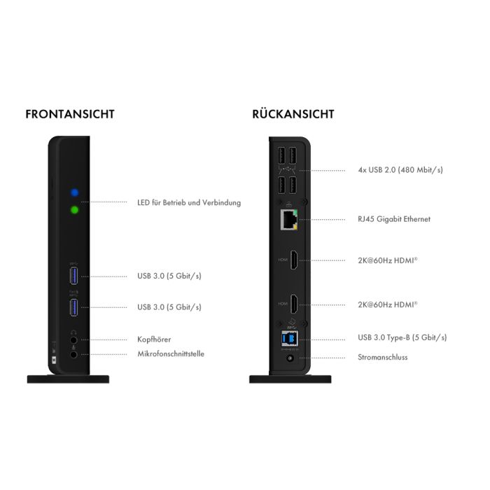 Icybox IB-DK2251AC Multi-Docking USB-C priklopna postaja Icybox IB-DK2251AC Multi-Docking USB-C priklopna postaja