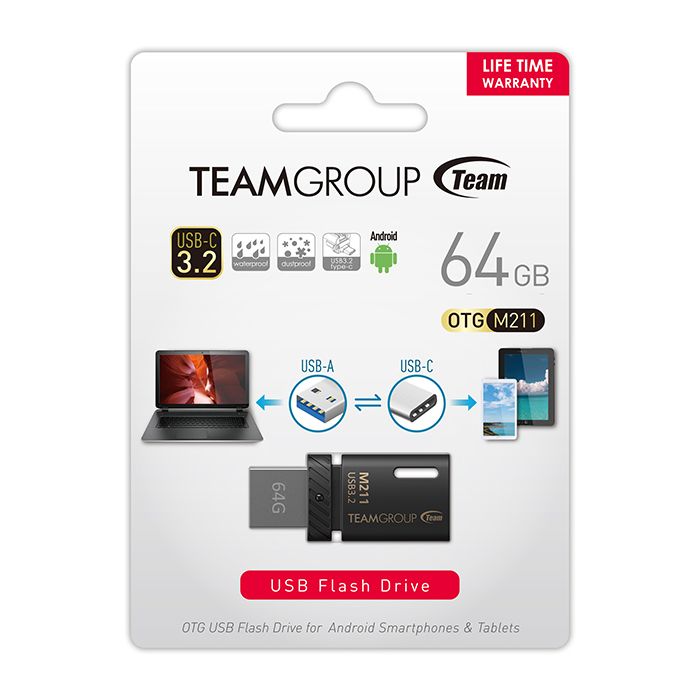 Teamgroup 32GB M211 OTG USB 3.2 spominski ključek Teamgroup 32GB M211 OTG USB 3.2 spominski ključek