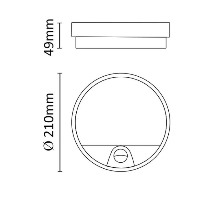 ASALITE stropna LED 15W 4000K, 1400lm, IP54, senzor ASALITE stropna LED 15W 4000K, 1400lm, IP54, senzor