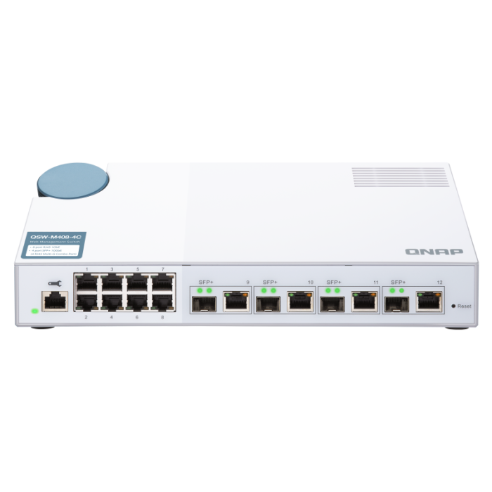 QNAP 12 port stikalo 4x 10Gb, 8x 1Gb QNAP 12 port stikalo 4x 10Gb, 8x 1Gb