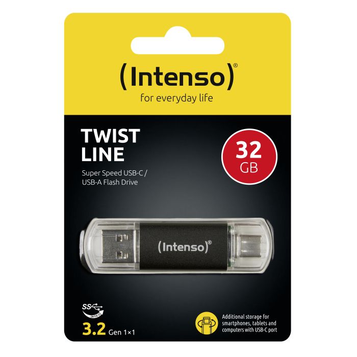 Intenso 32GB Twist Line USB 3.2 / USB-C spominski ključek Intenso 32GB Twist Line USB 3.2 / USB-C spominski ključek
