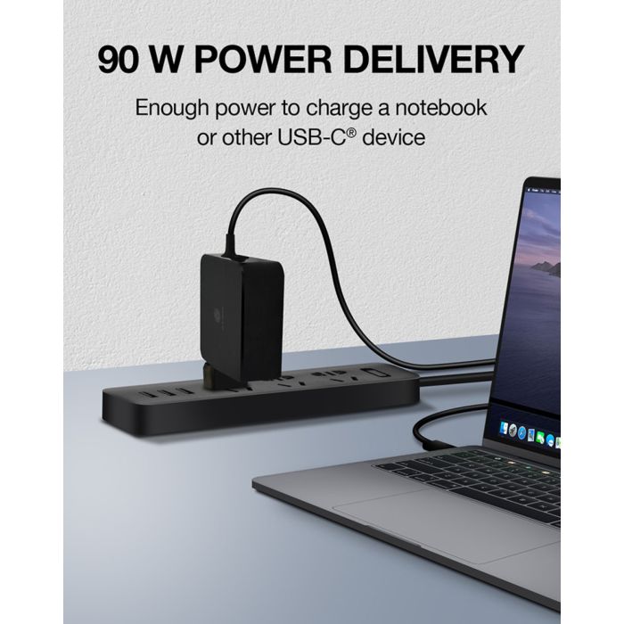 Icybox IB-PS101-PD USB-C Power Delivery 90W hitri polnilnik Icybox IB-PS101-PD USB-C Power Delivery 90W hitri polnilnik