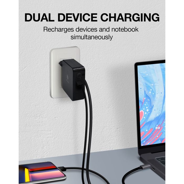 Icybox IB-PS101-PD USB-C Power Delivery 90W hitri polnilnik Icybox IB-PS101-PD USB-C Power Delivery 90W hitri polnilnik