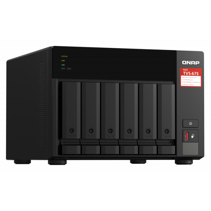 QNAP NAS strežnik za 6 diskov, 8GB ram, 2,5Gb mreža QNAP NAS strežnik za 6 diskov, 8GB ram, 2,5Gb mreža