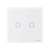 SONOFF pametno stensko stikalo Wi-Fi dvojno T0EU2C-TX SONOFF pametno stensko stikalo Wi-Fi dvojno T0EU2C-TX