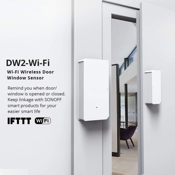 SONOFF senzor za vrata in okna Wi-Fi DW2 WiFi SONOFF senzor za vrata in okna Wi-Fi DW2 WiFi
