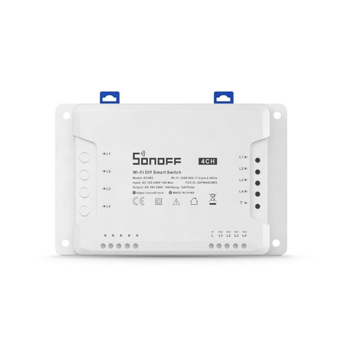 SONOFF pametno stikalo Wi-Fi stikalo 4-kanalni 4CHR3 SONOFF pametno stikalo Wi-Fi stikalo 4-kanalni 4CHR3
