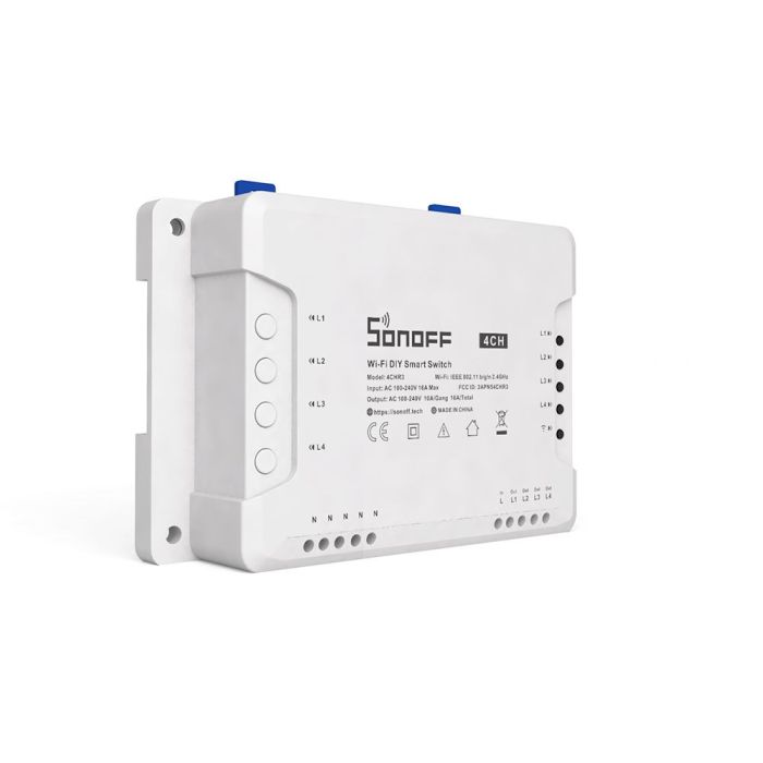 SONOFF pametno stikalo Wi-Fi stikalo 4-kanalni 4CHR3 SONOFF pametno stikalo Wi-Fi stikalo 4-kanalni 4CHR3