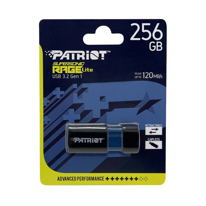 Patriot 256GB 120MB/s Supersonic Rage Lite USB 3.2 spominski ključek Patriot 256GB 120MB/s Supersonic Rage Lite USB 3.2 spominski ključek