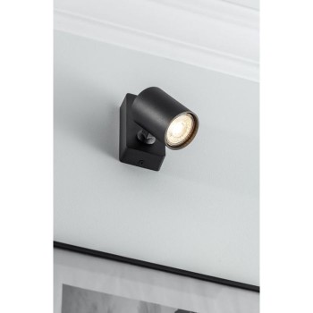 GTV reflektorska svetilka SANTO 1x GU10 220V, črna