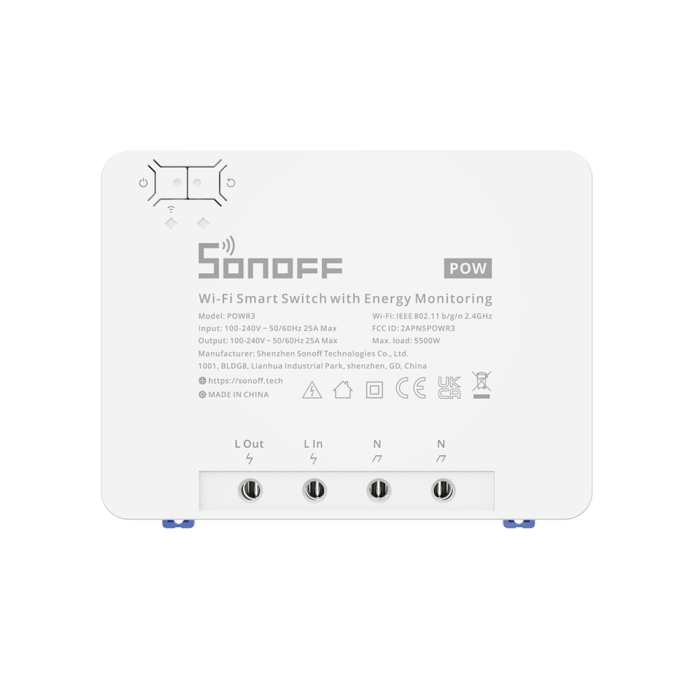 SONOFF pametno stikalo Wi-Fi za merjenje porabe energije POWR3 SONOFF pametno stikalo Wi-Fi za merjenje porabe energije POWR3