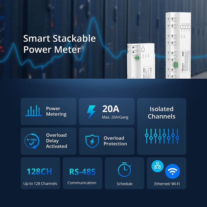 SONOFF pametno Wi-Fi SPM 4-relejno stikalo SONOFF pametno Wi-Fi SPM 4-relejno stikalo