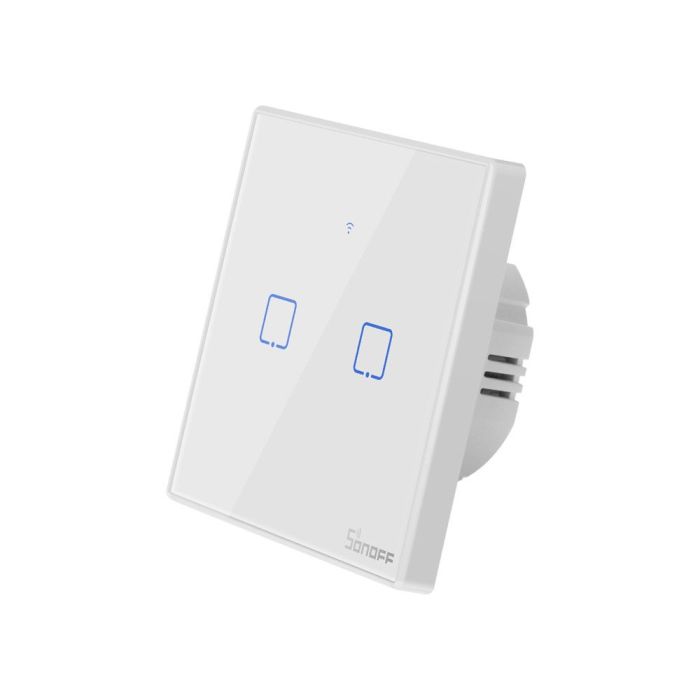 SONOFF pametno stensko stikalo Wi-Fi + RF433 dvojno T2EU2C-TX SONOFF pametno stensko stikalo Wi-Fi + RF433 dvojno T2EU2C-TX