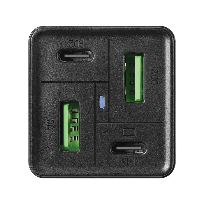 Sandberg 4in1 polnilnik 2x USB-C in 2x USB 65W Sandberg 4in1 polnilnik 2x USB-C in 2x USB 65W