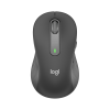 Logitech miška Signature M650, velikost L, Bluetooth, grafitna za levičarje