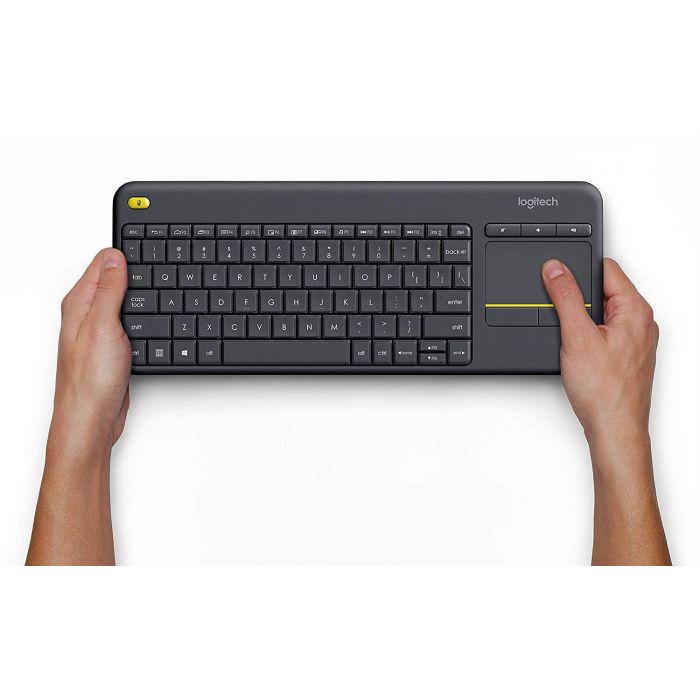 Brezžična tipkovnica Logitech K400 Plus Wireless Touch črna (Unifying, SLO gravura) Brezžična tipkovnica Logitech K400 Plus Wireless Touch črna (Unifying, SLO gravura)