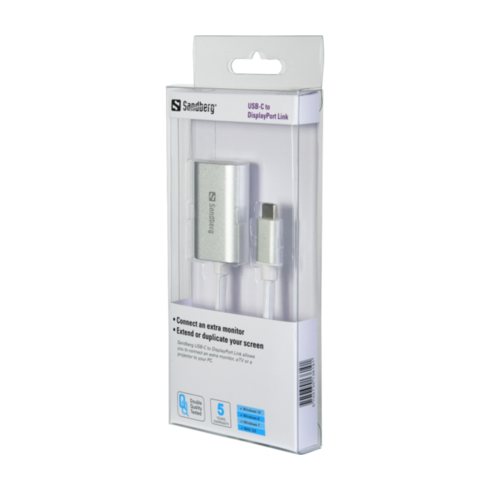 Sandberg USB-C na DisplayPort adapter Sandberg USB-C na DisplayPort adapter