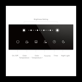 TaoTronics touch control Iron Gray LED namizna svetilka TT-DL16